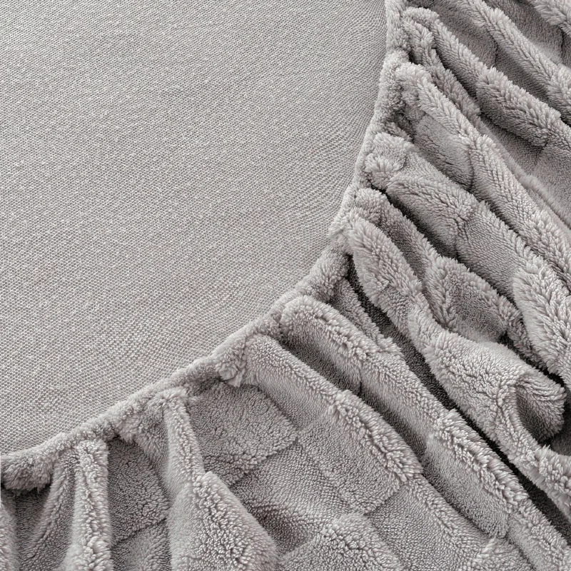 Winter Warm Fitted Bed Sheet Taff Velvet Fleece Bed Linen Single/Double/King/Queen Size Plush Mattress Cover Thick Bed Cover