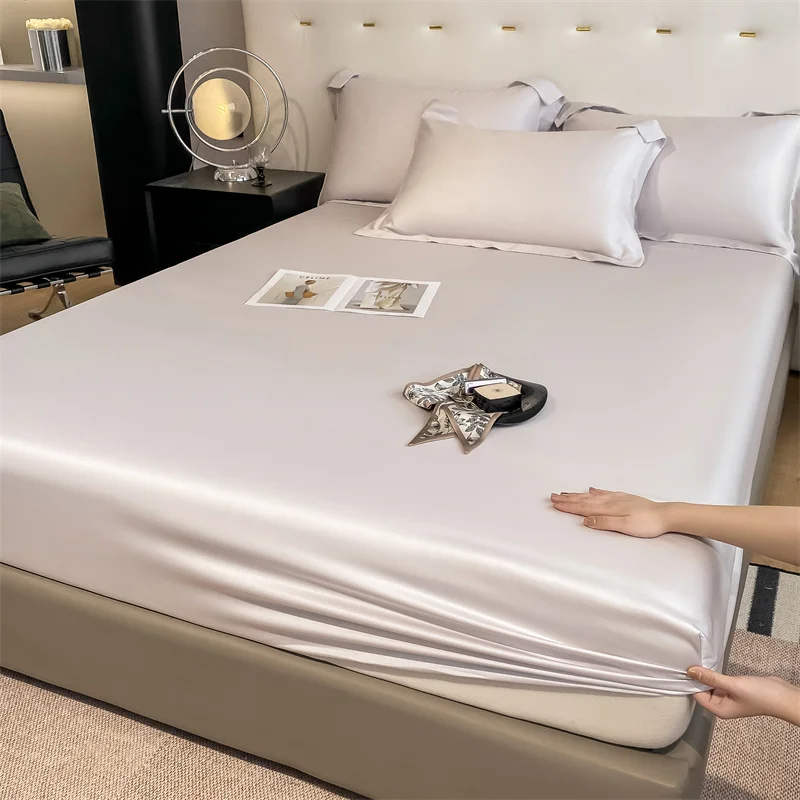 Luxury 100% Bamboo Bedding Set Silky Cooling Bed Sheet Set Twin Queen King Size Fitted Sheet Flat Sheet Pillowcase Hotel Quality