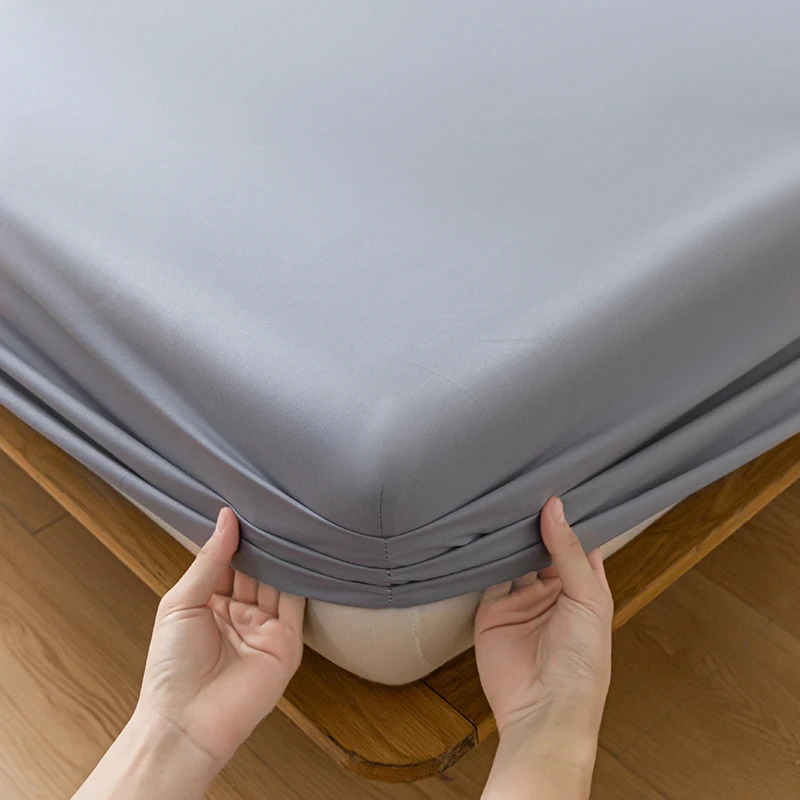 Waterproof Mattress Protector Breathable Smooth Mattress Cover Anti-mite Bed Cover Twin Queen King Size Bed Elastic Fitted Sheet