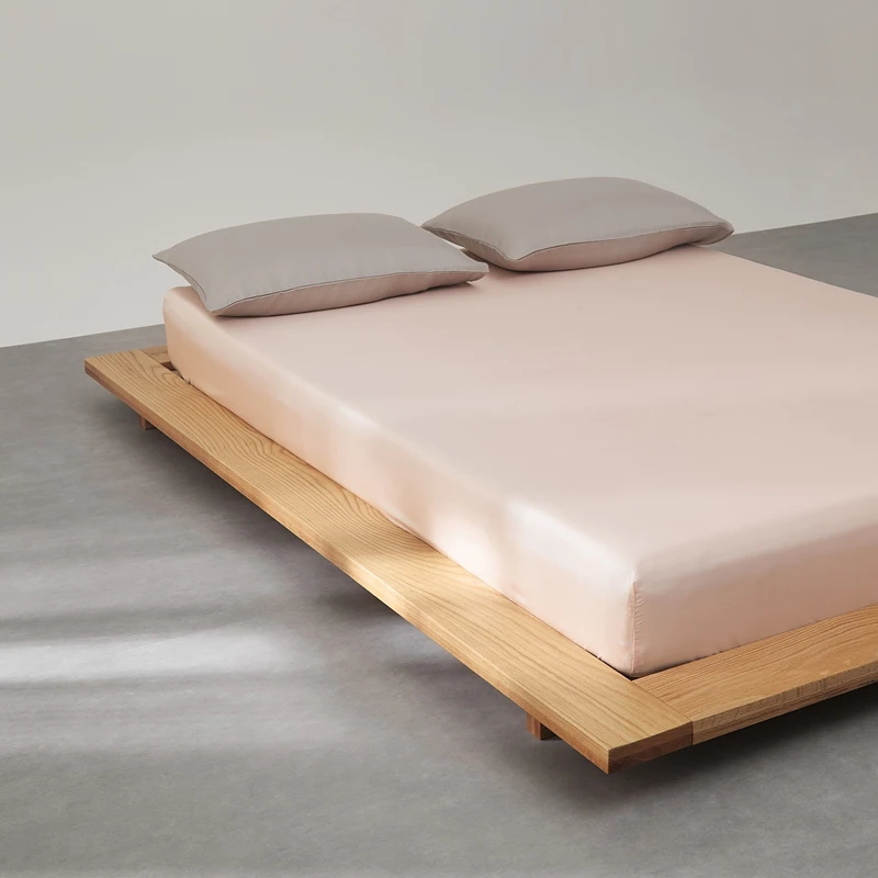 Pure Mulberry Silk Fitted Sheet Single Double King Queen Size Mattress Cover Luxurious High-End 100% Silk Bedding Sheets 160/200