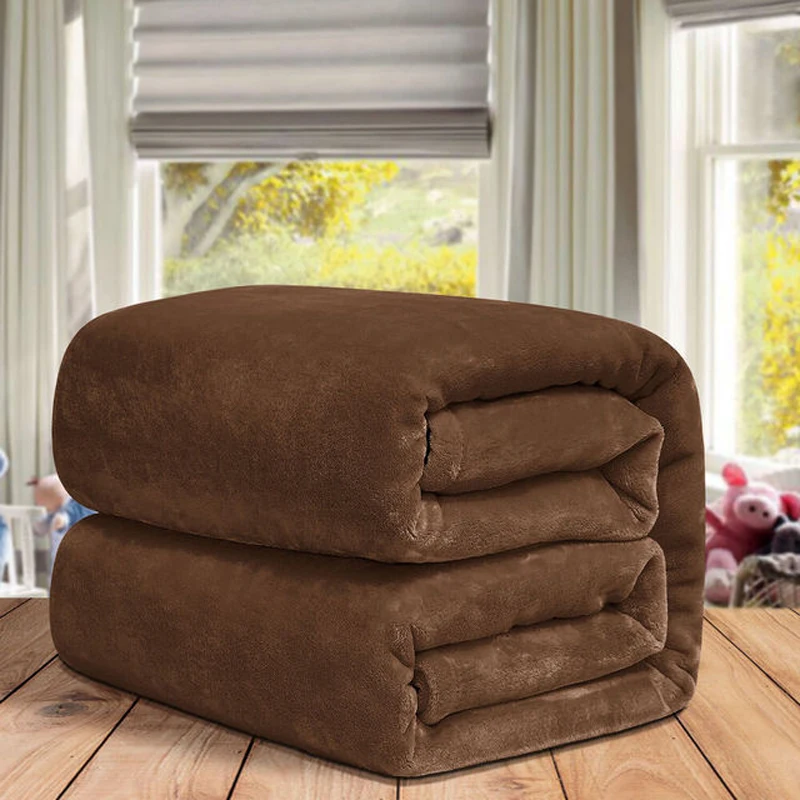 WASART Winter fluffy velvet fleece blanket extra large size sofa throw blanket fuzzy faux fur blanket microfiber thick bed sheet
