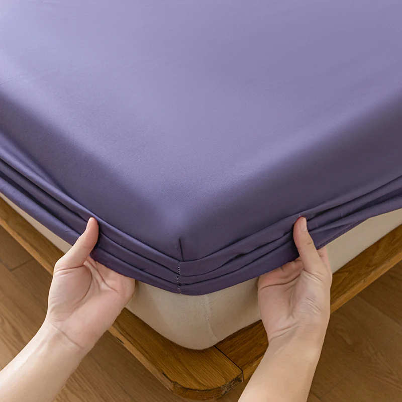 Waterproof Mattress Protector Breathable Smooth Mattress Cover Anti-mite Bed Cover Twin Queen King Size Bed Elastic Fitted Sheet