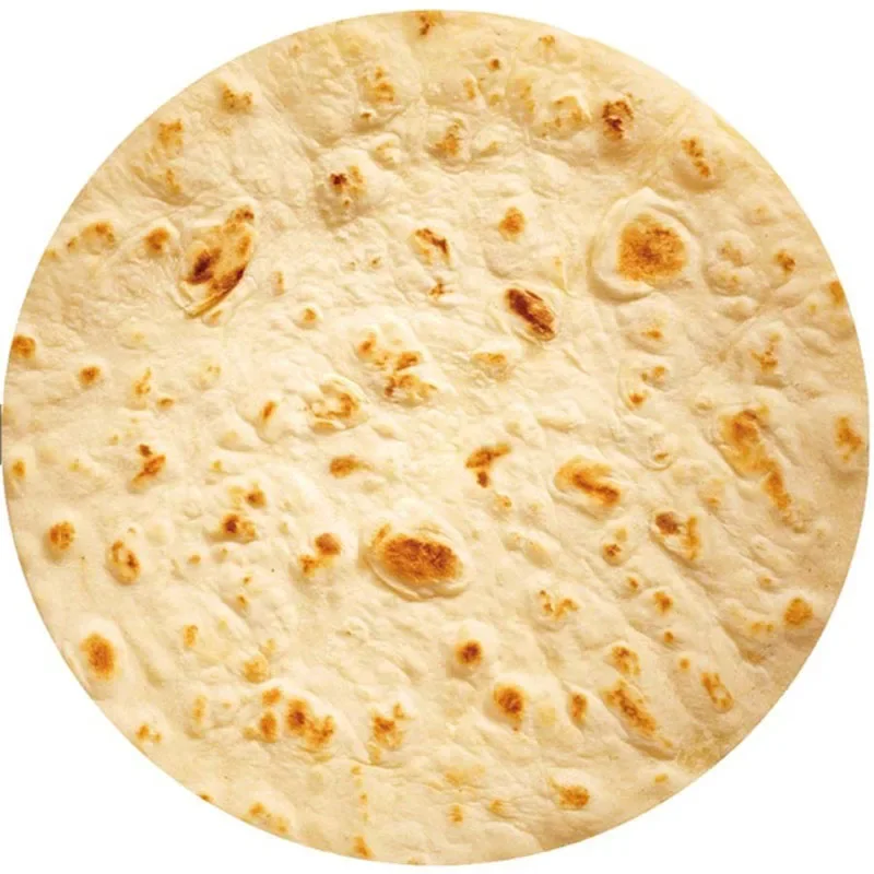 WASART Soft warm flannel tortilla pizza blanket mexican pita lavash fleece sofa plaid winter fluffy plush thick throw blankets