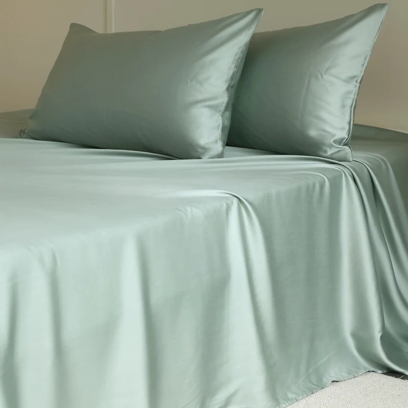 100% Mulberry Silk Bed Sheets Set Luxury Smooth Ultra Soft Bedding Sets with Fitted Sheet Flat Sheet Pillowcase for All Season
