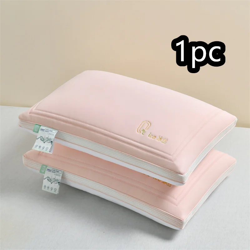 Cooling Pillows Adjustable Orthopedic Pillows Neck Protection Summer Bedding for Side Back Stomach Sleepers Ergonomic Pillow 1PC
