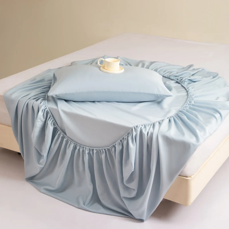 Pure Mulberry Silk Fitted Sheet Single Double King Queen Size Mattress Cover Luxurious High-End 100% Silk Bedding Sheets 160/200