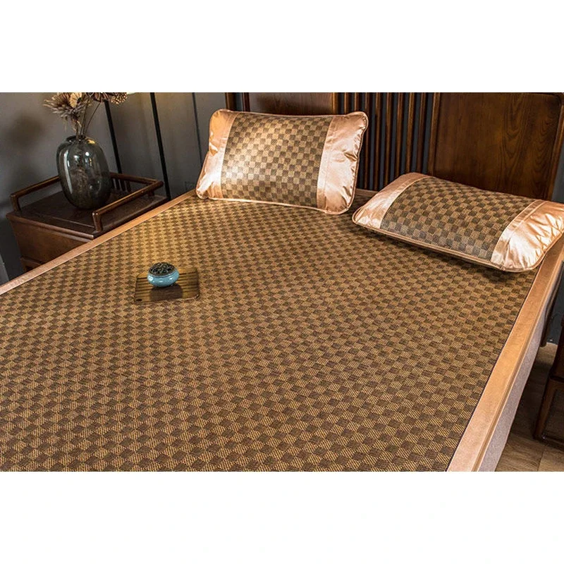 WASART Summer bamboo rattan mat adult children cool sleeping mat sheet 90/150/180cm portable foldable double bed protection pad