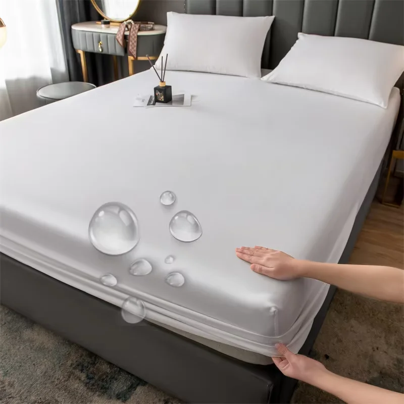 WASART Waterproof mattress protector cover queen king size double bed bedspread elastic fitted sheet bed protection pad 90/180cm