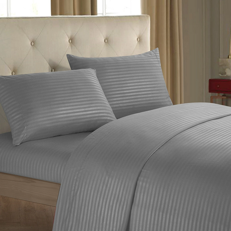 Battilo Bed Sheets 4 Pieces Set Fitted Sheet Flat Sheet Bedding Set with Pillows Case For Twin/Full/Queen/King Size
